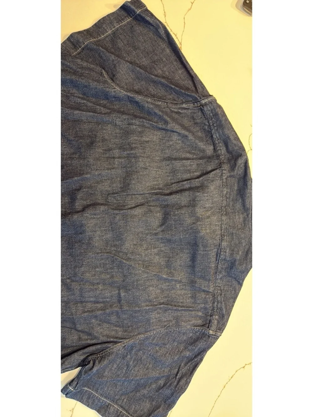 Banana Republic Denim Short Sleeve Button Down Shirt XXL Tall
